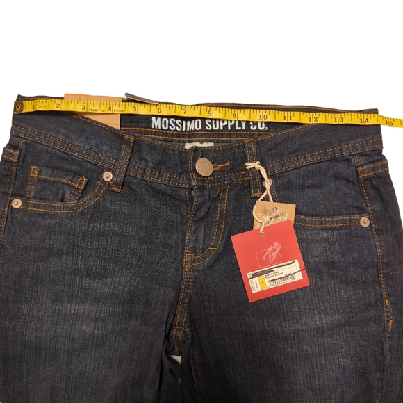 Mossimo Jean Shorts Dark Wash 8 Inch Inseam Size 5 US Denim - Picture 4 of 5